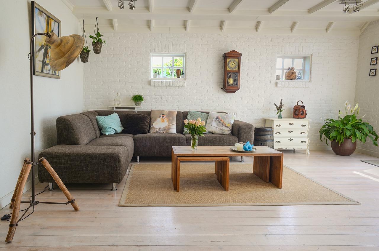 Vloerkurk vormt warme basis in modern interieur.